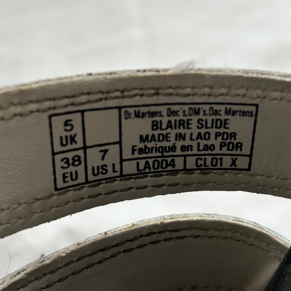 Dr. Martens Blaire White Slide - Picture 2 of 3